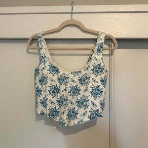 With Jéan Cindy Corset Top in Toile Papillon